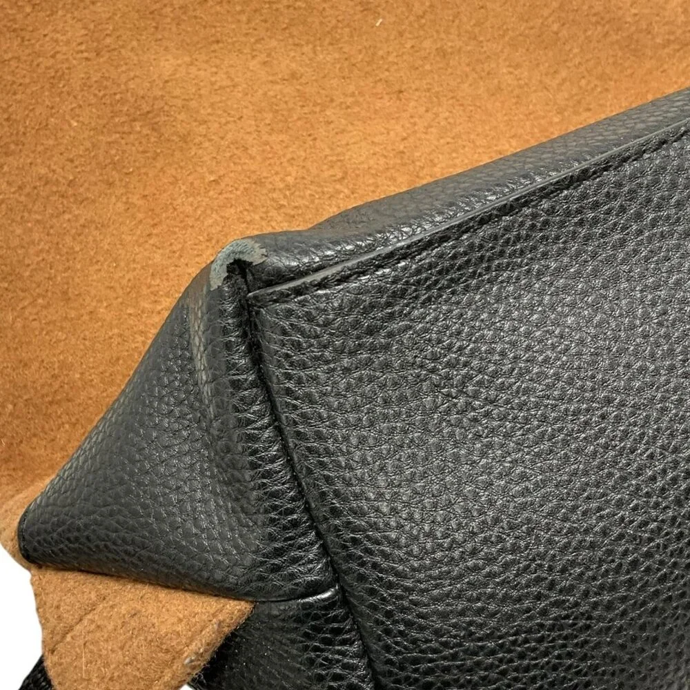 Ted Baker Cashed Fold Over Rucksack Backpack Camel Brown Black Laptop Sleeve - Picture 10 of 11